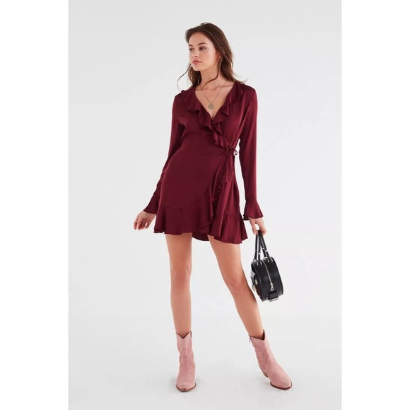 Urban Outfitters Dresses & Skirts - URBAN OUTFITTERS | Ruffle Wrap Dress | XS